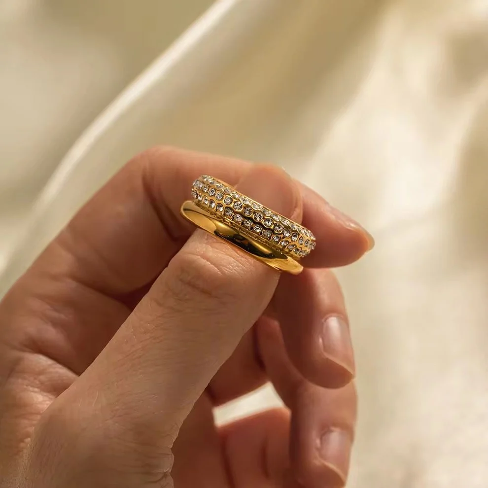 18- K Gold Plated Inaya Ring