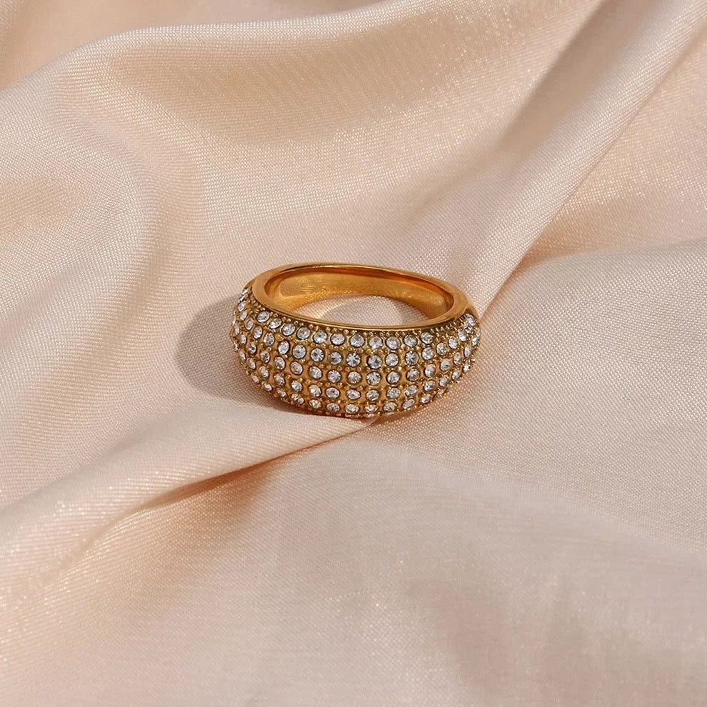 18-K Gold Plated Blossom Ring