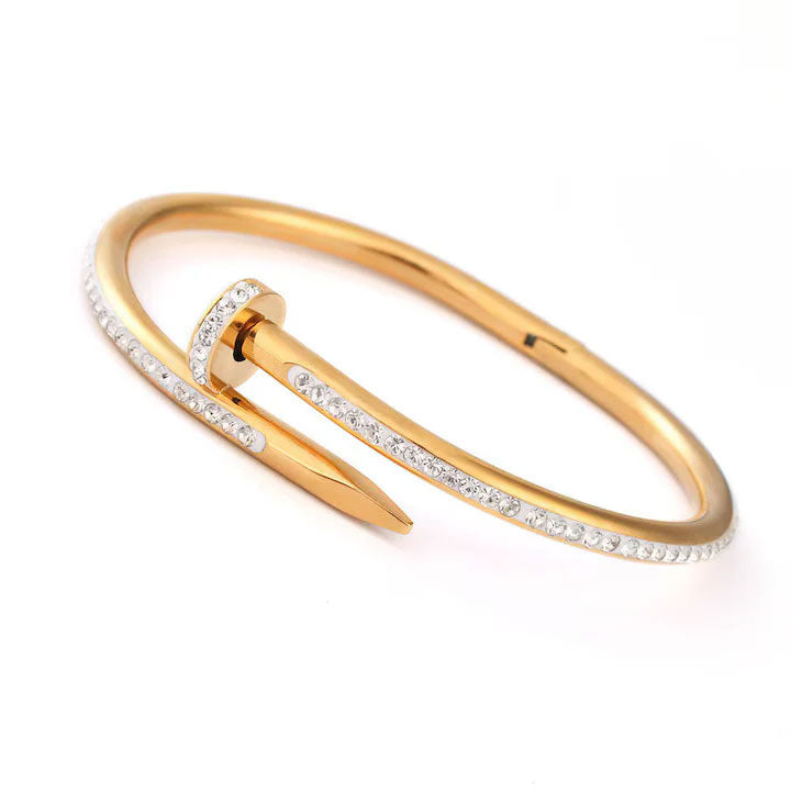 18-K Gold Plated Nail Bangles