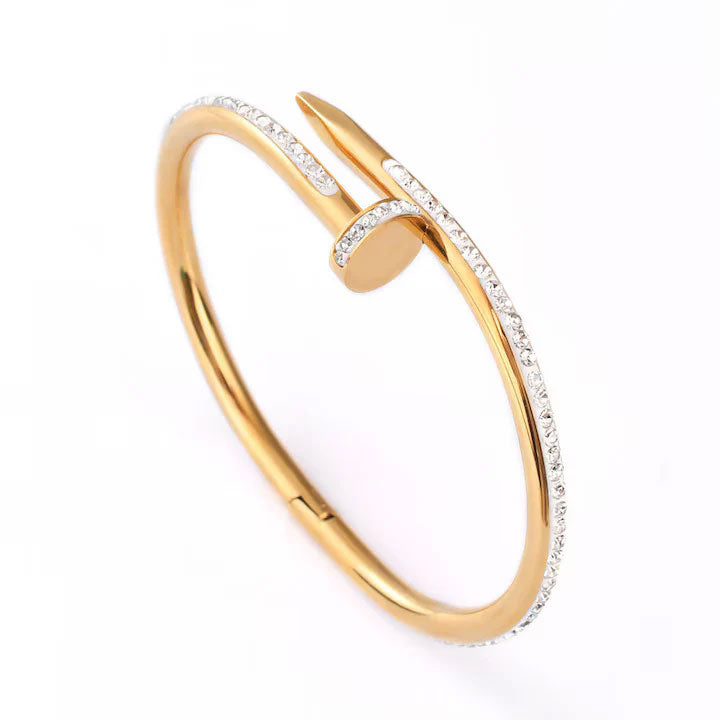 18-K Gold Plated Nail Bangles
