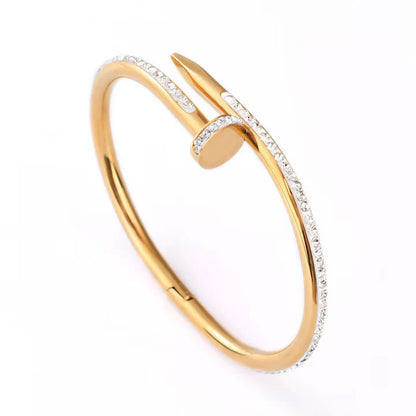 18-K Gold Plated Nail Bangles