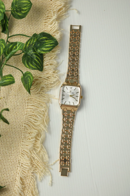 AP Style Royal Gold Watch – White Dial