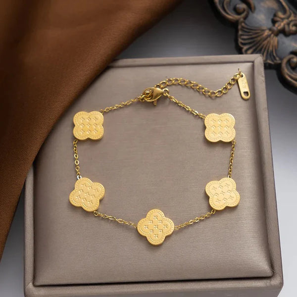 Gilded Clover Bracelet