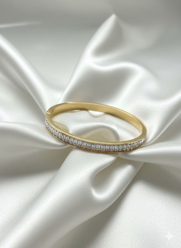Gold Crystal Bangle