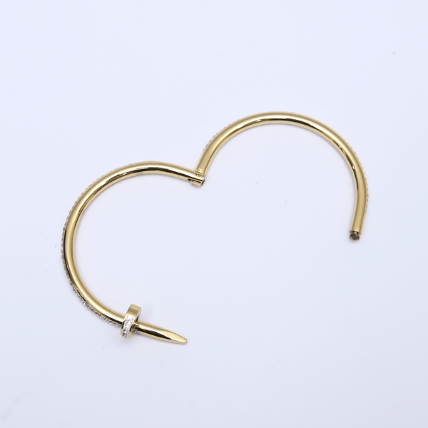 Cartier Nail Golden Cuff