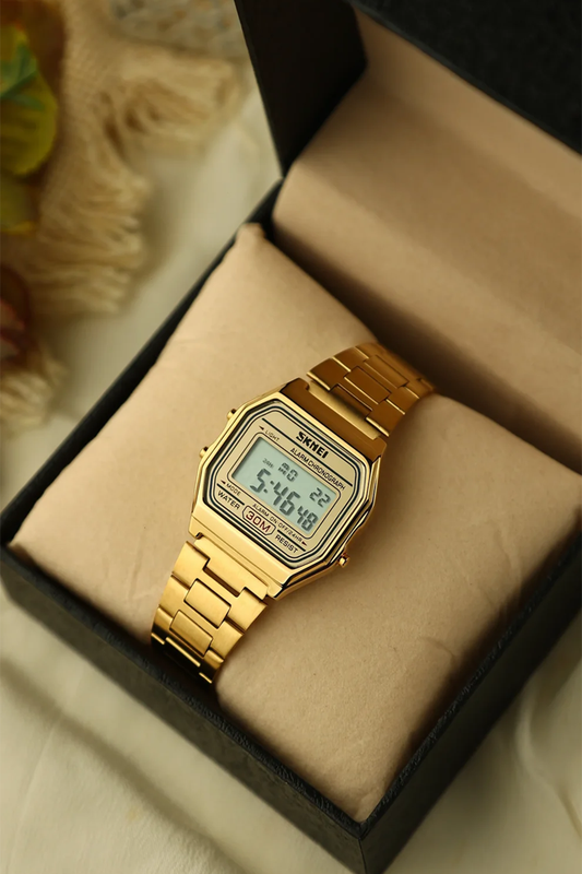 Bomi Square Two-Tone Watch – Premium Stainless Steel