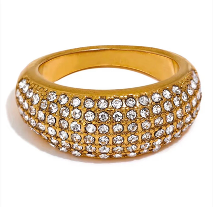 18-K Gold Plated Blossom Ring
